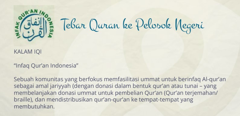 IQI Infaq Quran Indonesia